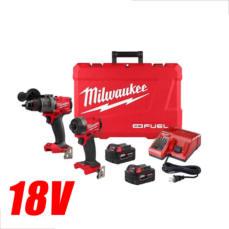 Taladro de impacto sin escobillas inalámbrico de iones de litio de 18 V Milwaukee 3697-22