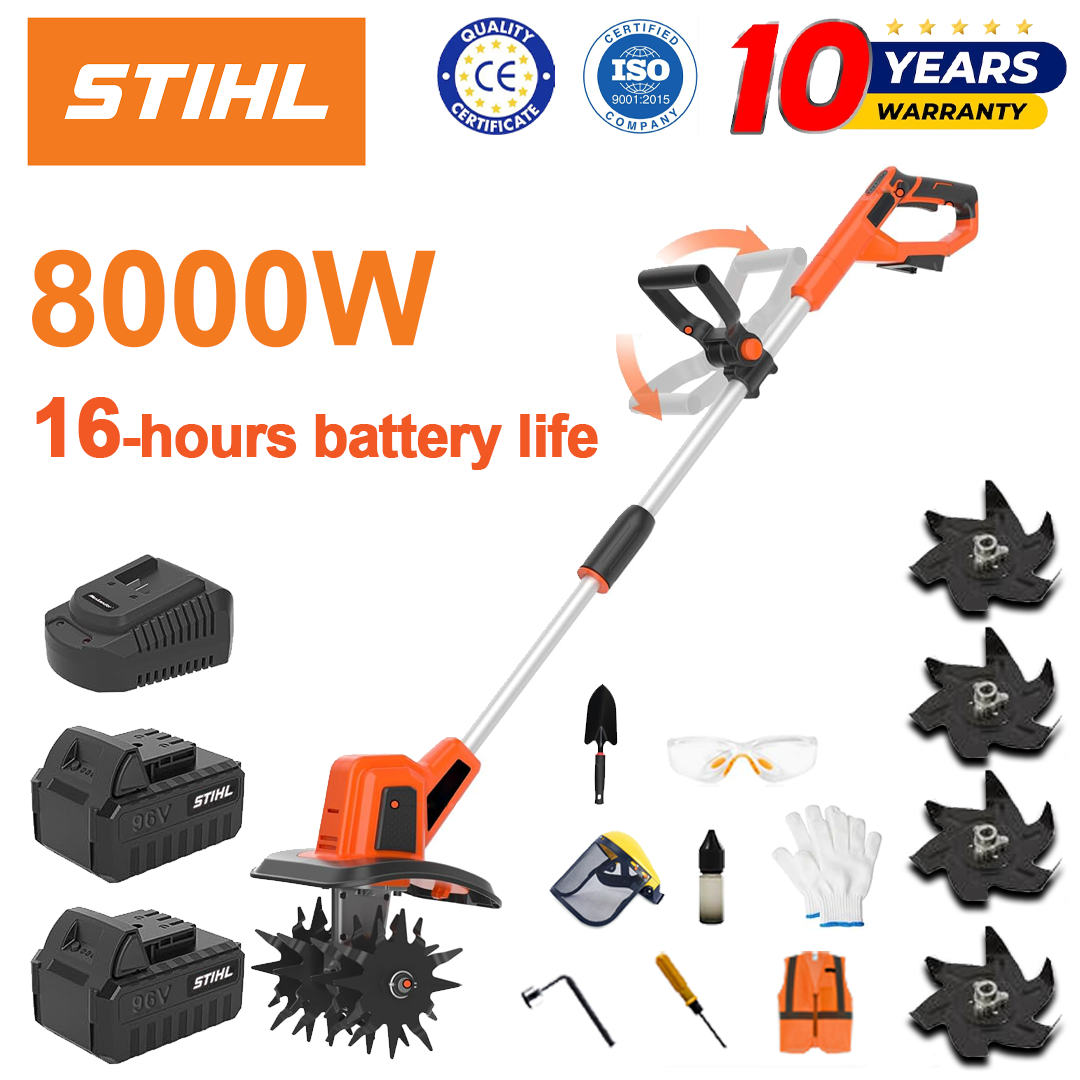(Czas pracy baterii 16 godzin) Pług 8000 W + bateria litowa 96 V * 2 + szybka ładowarka * 1 + łopata * 1 + lemiesz pługa * 4 + różne akcesoria