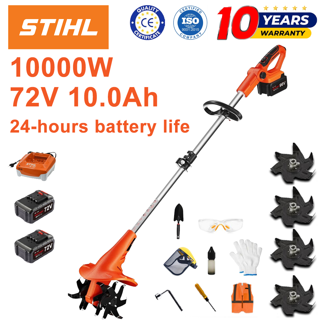 (Czas pracy baterii 24 godziny) Pług 10000 W + akumulator litowy 72 V 10,0 Ah * 2 + szybka ładowarka * 1 + łopata * 1 + lemiesz pługa * 4 + różne akcesoria